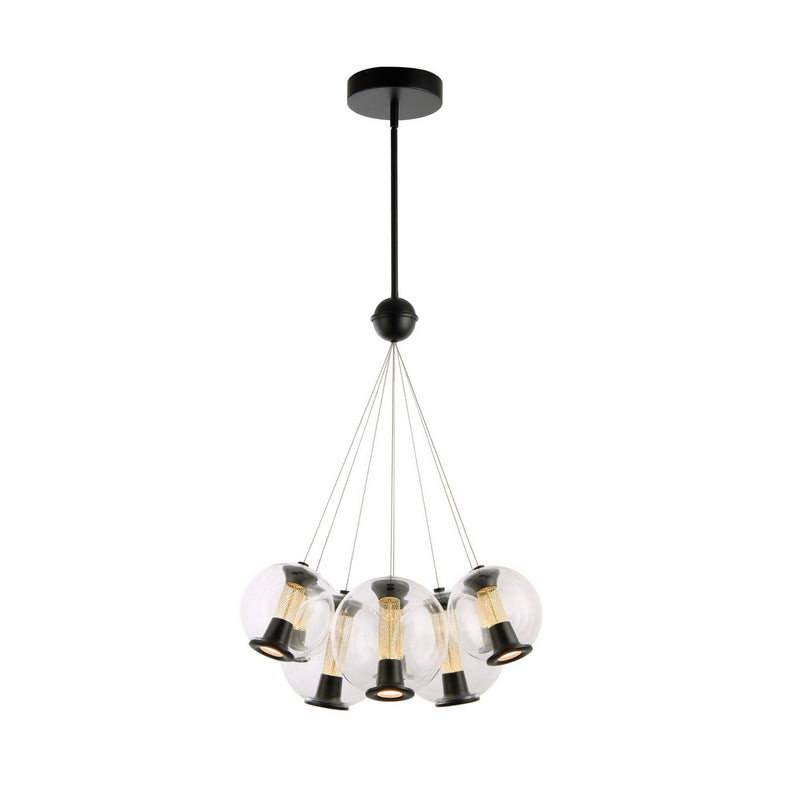 Artcraft Canada - AC6848BK - LED Chandelier - Arlo - Black