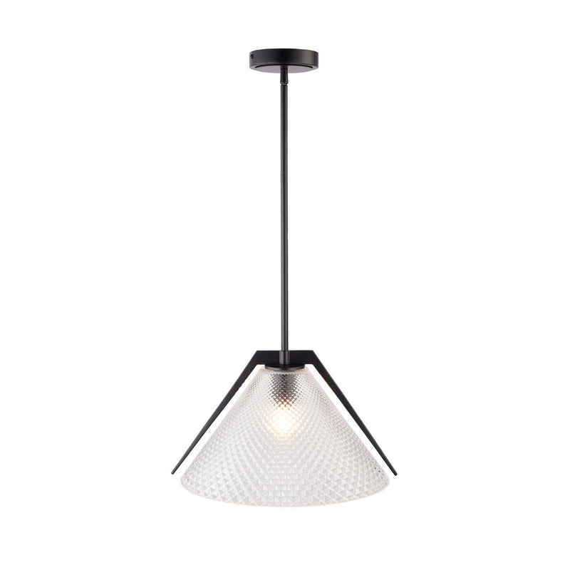 One Light Pendant<br /><span style="color:#4AB0CE;">Entrega: 4-10 dias en USA</span><br /><span style="color:#4AB0CE;font-size:60%;">PREGUNTE POR ENTREGA EN PANAMA</span><br />Collection: Baltic<br />Finish: Black and Brushed Brass