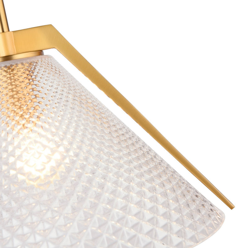 One Light Pendant<br /><span style="color:#4AB0CE;">Entrega: 4-10 dias en USA</span><br /><span style="color:#4AB0CE;font-size:60%;">PREGUNTE POR ENTREGA EN PANAMA</span><br />Collection: Baltic<br />Finish: Brass and black