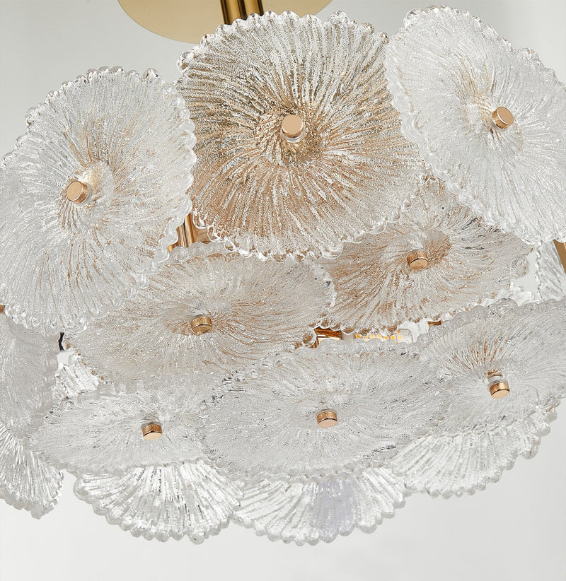 Artcraft Canada - AC11965BR - Six Light Semi-Flush Mount - Bloom - Brass