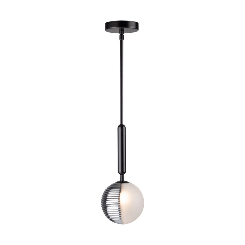 One Light Pendant<br /><span style="color:#4AB0CE;">Entrega: 4-10 dias en USA</span><br /><span style="color:#4AB0CE;font-size:60%;">PREGUNTE POR ENTREGA EN PANAMA</span><br />Collection: Bolla<br />Finish: Black