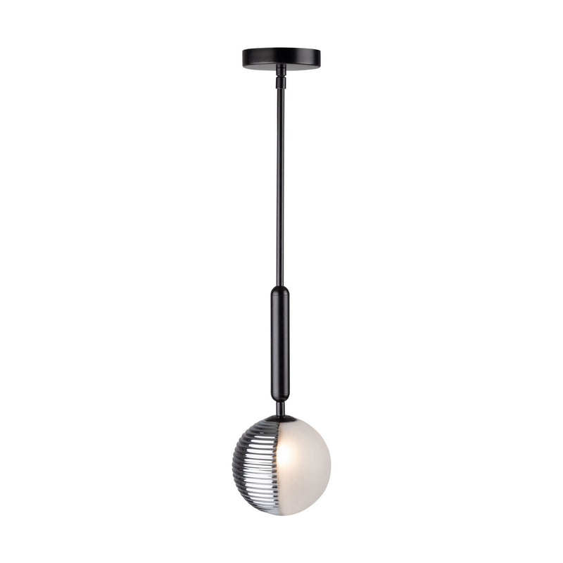 One Light Pendant<br /><span style="color:#4AB0CE;">Entrega: 4-10 dias en USA</span><br /><span style="color:#4AB0CE;font-size:60%;">PREGUNTE POR ENTREGA EN PANAMA</span><br />Collection: Bolla<br />Finish: Black