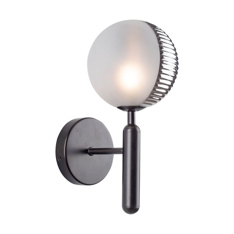 One Light Wall Sconce<br /><span style="color:#4AB0CE;">Entrega: 4-10 dias en USA</span><br /><span style="color:#4AB0CE;font-size:60%;">PREGUNTE POR ENTREGA EN PANAMA</span><br />Collection: Bolla<br />Finish: Black