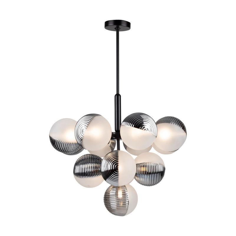 13 Light Chandelier<br /><span style="color:#4AB0CE;">Entrega: 4-10 dias en USA</span><br /><span style="color:#4AB0CE;font-size:60%;">PREGUNTE POR ENTREGA EN PANAMA</span><br />Collection: Bolla<br />Finish: Black