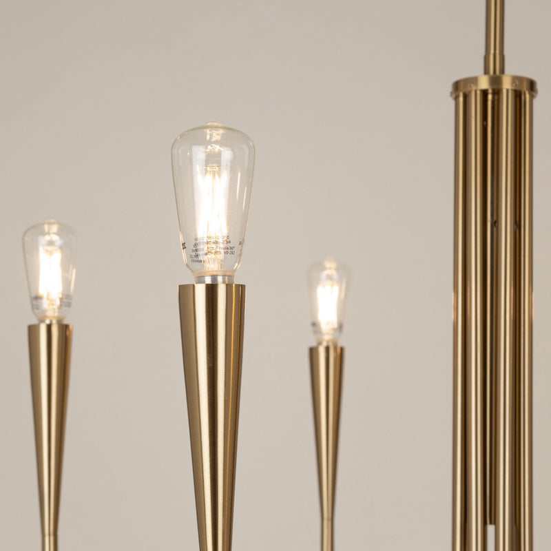 Artcraft Canada - AC11926BR - Six Light Chandelier - Bronte - Brass