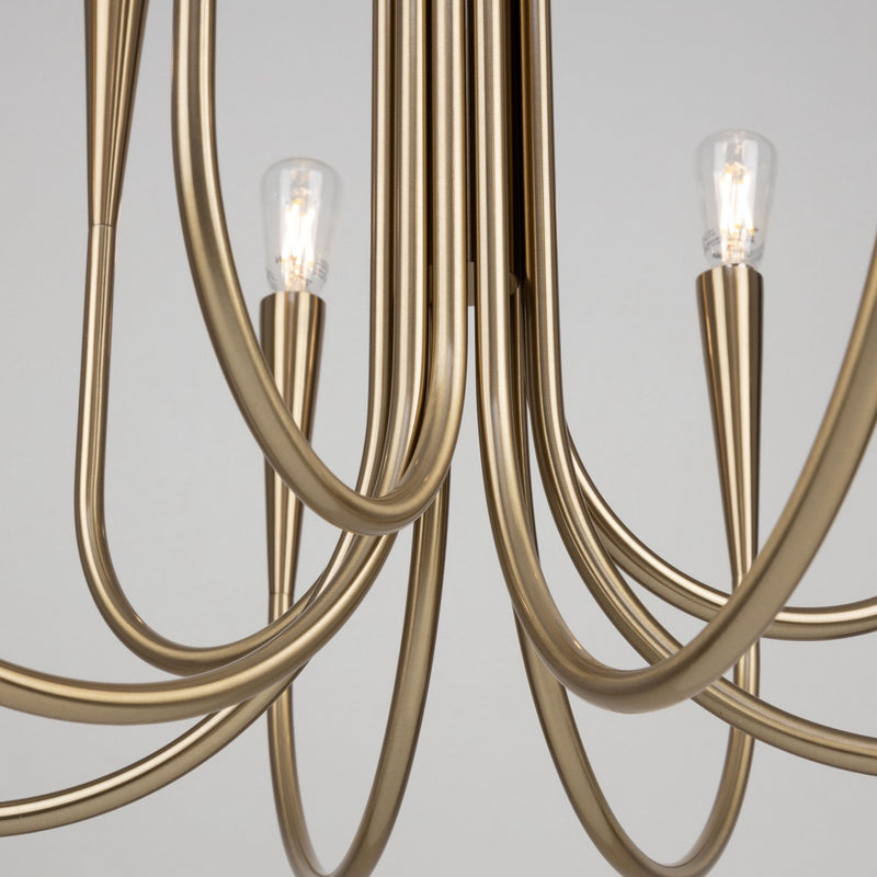 Nine Light Chandelier<br /><span style="color:#4AB0CE;">Entrega: 4-10 dias en USA</span><br /><span style="color:#4AB0CE;font-size:60%;">PREGUNTE POR ENTREGA EN PANAMA</span><br />Collection: Bronte<br />Finish: Brass