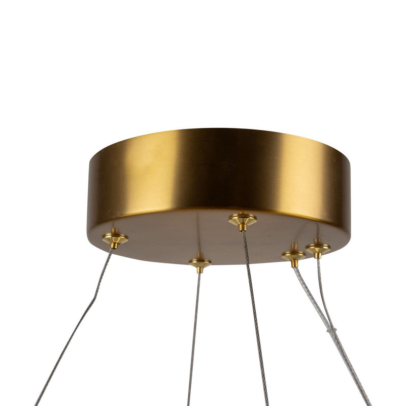 LED Chandelier<br /><span style="color:#4AB0CE;">Entrega: 4-10 dias en USA</span><br /><span style="color:#4AB0CE;font-size:60%;">PREGUNTE POR ENTREGA EN PANAMA</span><br />Collection: Camila<br />Finish: Brushed Brass