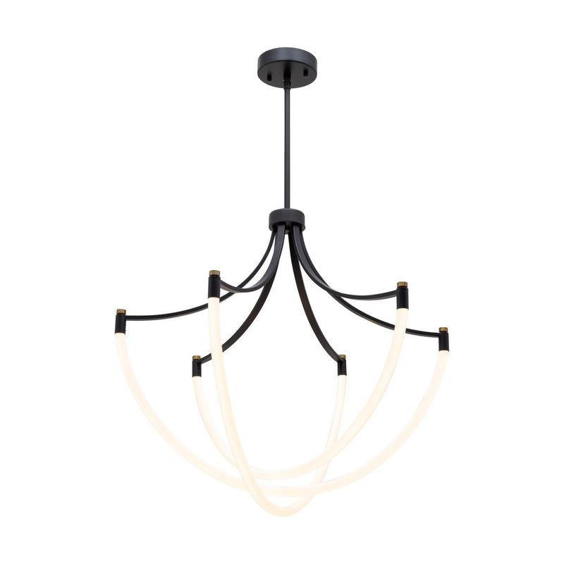 LED Chandelier<br /><span style="color:#4AB0CE;">Entrega: 4-10 dias en USA</span><br /><span style="color:#4AB0CE;font-size:60%;">PREGUNTE POR ENTREGA EN PANAMA</span><br />Collection: Cascata<br />Finish: Black and Brushed Brass