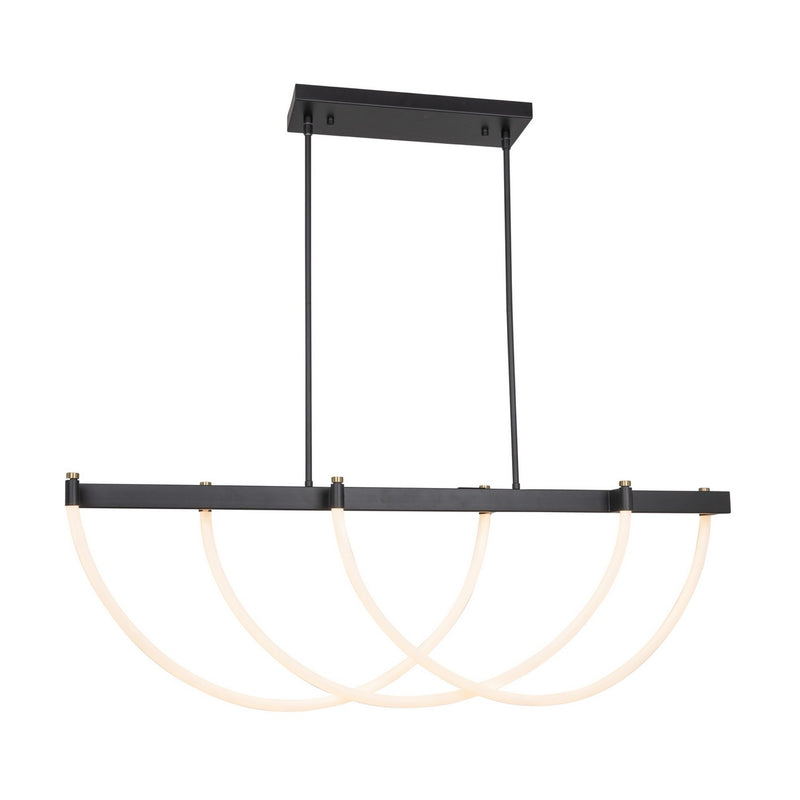 LED Island Pendant<br /><span style="color:#4AB0CE;">Entrega: 4-10 dias en USA</span><br /><span style="color:#4AB0CE;font-size:60%;">PREGUNTE POR ENTREGA EN PANAMA</span><br />Collection: Cascata<br />Finish: Black and Brushed Brass