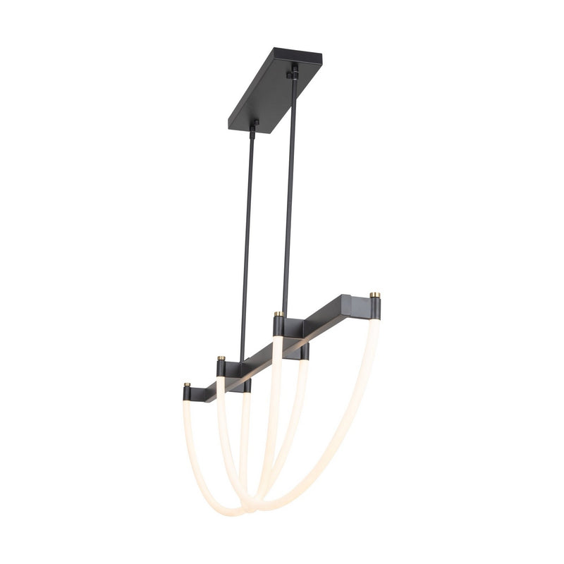 LED Island Pendant<br /><span style="color:#4AB0CE;">Entrega: 4-10 dias en USA</span><br /><span style="color:#4AB0CE;font-size:60%;">PREGUNTE POR ENTREGA EN PANAMA</span><br />Collection: Cascata<br />Finish: Black and Brushed Brass