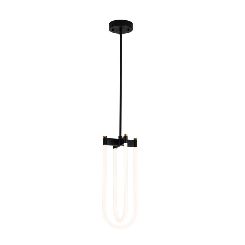 LED Pendant<br /><span style="color:#4AB0CE;">Entrega: 4-10 dias en USA</span><br /><span style="color:#4AB0CE;font-size:60%;">PREGUNTE POR ENTREGA EN PANAMA</span><br />Collection: Cascata<br />Finish: Black and Brushed Brass