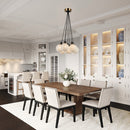 Seven Light Pendant<br /><span style="color:#4AB0CE;">Entrega: 4-10 dias en USA</span><br /><span style="color:#4AB0CE;font-size:60%;">PREGUNTE POR ENTREGA EN PANAMA</span><br />Collection: Gem<br />Finish: Black and Brushed Brass