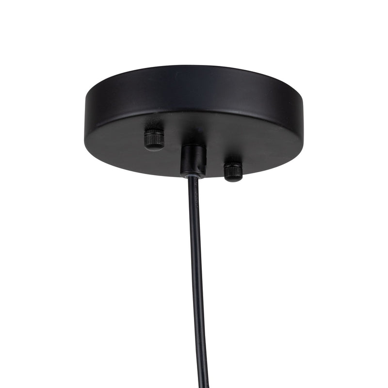 One Light Pendant<br /><span style="color:#4AB0CE;">Entrega: 4-10 dias en USA</span><br /><span style="color:#4AB0CE;font-size:60%;">PREGUNTE POR ENTREGA EN PANAMA</span><br />Collection: Kali<br />Finish: Black