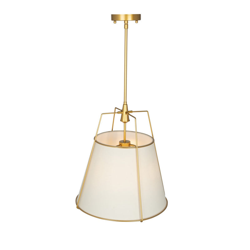 Three Light Pendant<br /><span style="color:#4AB0CE;">Entrega: 4-10 dias en USA</span><br /><span style="color:#4AB0CE;font-size:60%;">PREGUNTE POR ENTREGA EN PANAMA</span><br />Collection: Pullman<br />Finish: Brass