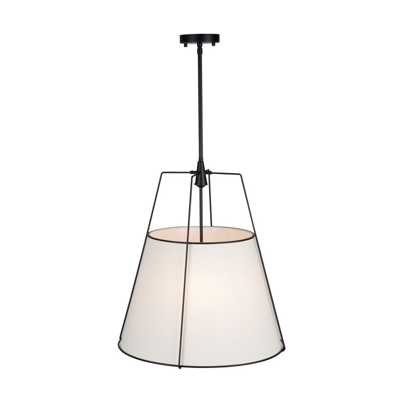 Four Light Pendant<br /><span style="color:#4AB0CE;">Entrega: 4-10 dias en USA</span><br /><span style="color:#4AB0CE;font-size:60%;">PREGUNTE POR ENTREGA EN PANAMA</span><br />Collection: Pullman<br />Finish: Black