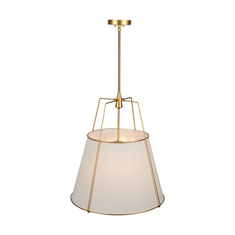 Four Light Pendant<br /><span style="color:#4AB0CE;">Entrega: 4-10 dias en USA</span><br /><span style="color:#4AB0CE;font-size:60%;">PREGUNTE POR ENTREGA EN PANAMA</span><br />Collection: Pullman<br />Finish: Brass