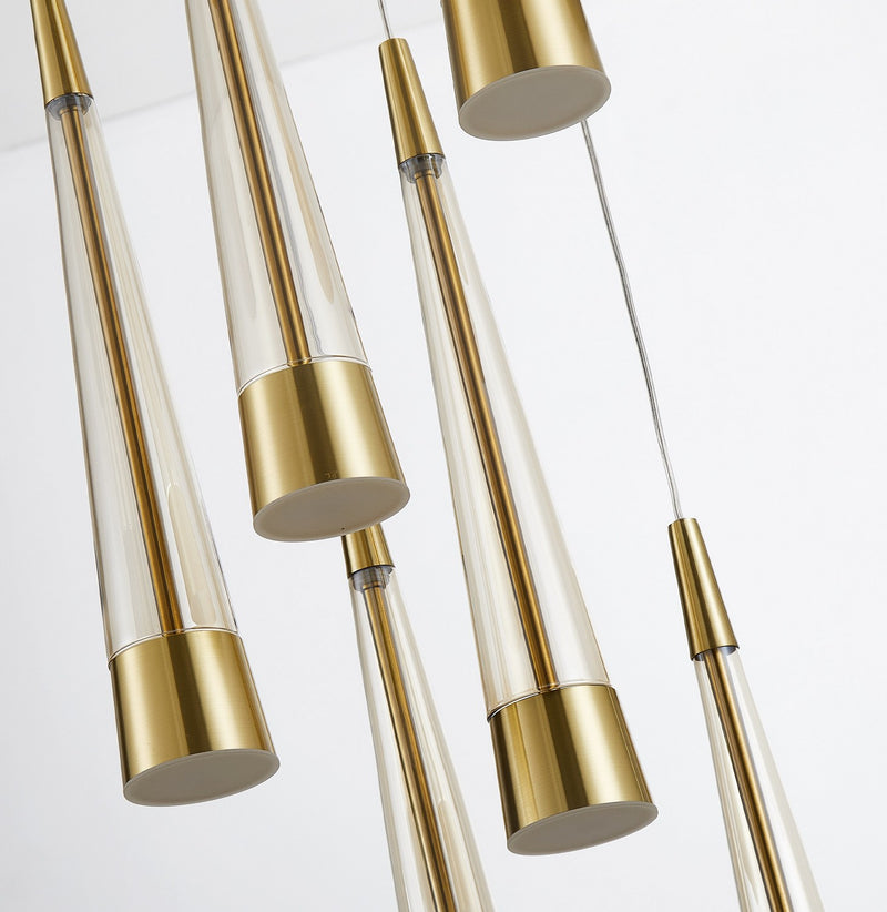 Artcraft Canada - AC6829BR - LED Chandelier - Sunnyvale - Brass
