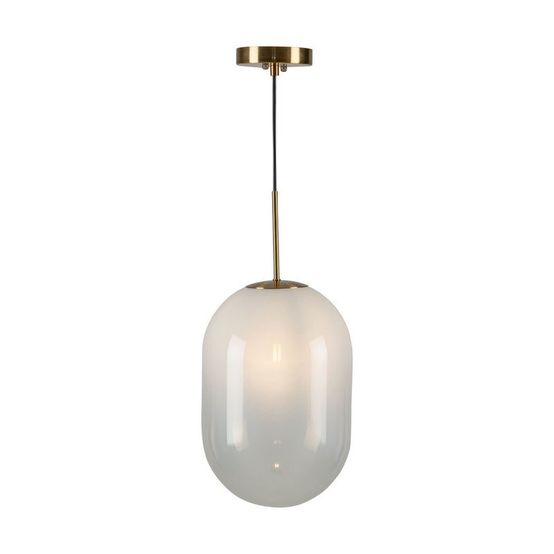 One Light Pendant<br /><span style="color:#4AB0CE;">Entrega: 4-10 dias en USA</span><br /><span style="color:#4AB0CE;font-size:60%;">PREGUNTE POR ENTREGA EN PANAMA</span><br />Collection: Vita<br />Finish: White, Brass