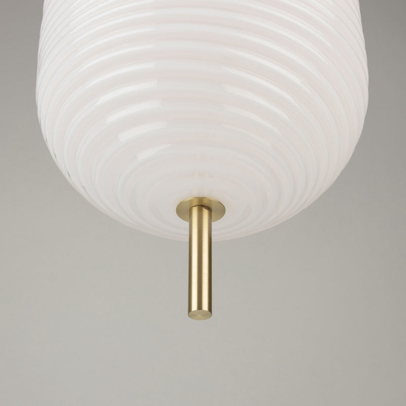 Artcraft Canada - AC10631BR - One Light Pendant - Vita - White, Brass