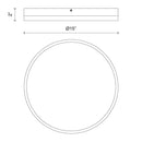 LED Flush Mount<br /><span style="color:#4AB0CE;">Entrega: 4-10 dias en USA</span><br /><span style="color:#4AB0CE;font-size:60%;">PREGUNTE POR ENTREGA EN PANAMA</span><br />Collection: Adelaide<br />Finish: Aged Gold/Matte Black