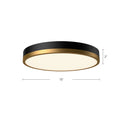 LED Flush Mount<br /><span style="color:#4AB0CE;">Entrega: 4-10 dias en USA</span><br /><span style="color:#4AB0CE;font-size:60%;">PREGUNTE POR ENTREGA EN PANAMA</span><br />Collection: Adelaide<br />Finish: Aged Gold/Matte Black