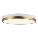 LED Flush Mount<br /><span style="color:#4AB0CE;">Entrega: 4-10 dias en USA</span><br /><span style="color:#4AB0CE;font-size:60%;">PREGUNTE POR ENTREGA EN PANAMA</span><br />Collection: Adelaide<br />Finish: Aged Gold/White