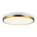 LED Flush Mount<br /><span style="color:#4AB0CE;">Entrega: 4-10 dias en USA</span><br /><span style="color:#4AB0CE;font-size:60%;">PREGUNTE POR ENTREGA EN PANAMA</span><br />Collection: Adelaide<br />Finish: Aged Gold/White