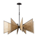 16 Light Chandelier<br /><span style="color:#4AB0CE;">Entrega: 4-10 dias en USA</span><br /><span style="color:#4AB0CE;font-size:60%;">PREGUNTE POR ENTREGA EN PANAMA</span><br />Collection: Machina<br />Finish: Matte Black/Sulihiya