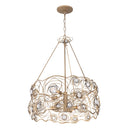 Six Light Chandelier<br /><span style="color:#4AB0CE;">Entrega: 16-17 semanas en USA</span><br /><span style="color:#4AB0CE;font-size:60%;">PREGUNTE POR ENTREGA EN PANAMA</span><br />Collection: Ethereal Rose<br />Finish: Havana Gold Ombre