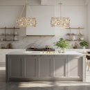 Six Light Chandelier<br /><span style="color:#4AB0CE;">Entrega: 0-1 semanas en USA</span><br /><span style="color:#4AB0CE;font-size:60%;">PREGUNTE POR ENTREGA EN PANAMA</span><br />Collection: Ethereal Rose<br />Finish: Havana Gold Ombre