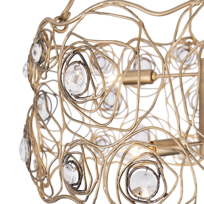 Six Light Chandelier<br /><span style="color:#4AB0CE;">Entrega: 15-16 semanas en USA</span><br /><span style="color:#4AB0CE;font-size:60%;">PREGUNTE POR ENTREGA EN PANAMA</span><br />Collection: Ethereal Rose<br />Finish: Havana Gold Ombre