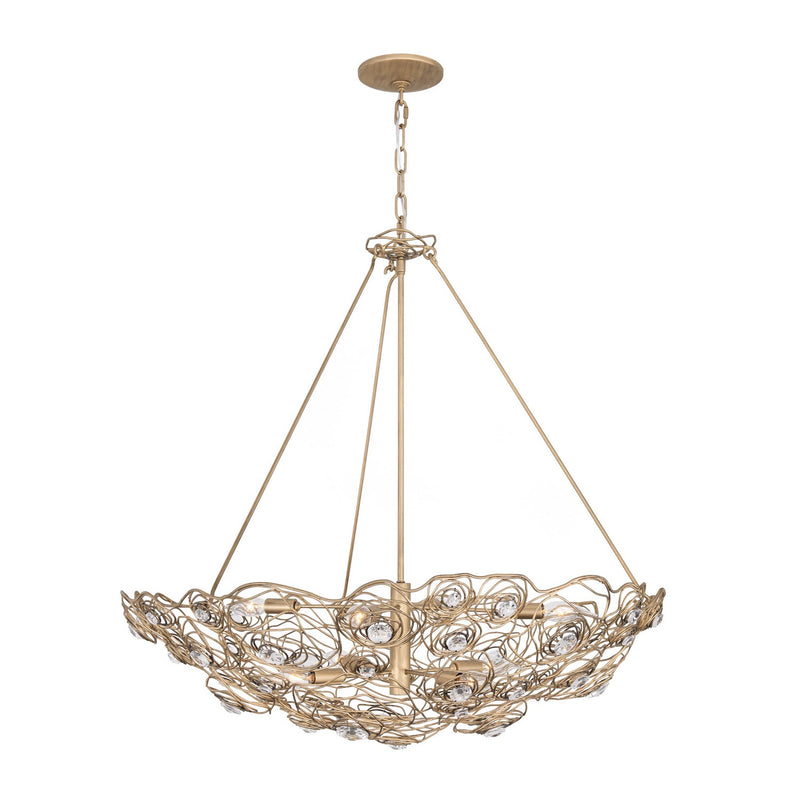 Eight Light Pendant<br /><span style="color:#4AB0CE;">Entrega: 4-10 dias en USA</span><br /><span style="color:#4AB0CE;font-size:60%;">PREGUNTE POR ENTREGA EN PANAMA</span><br />Collection: Ethereal Rose<br />Finish: Havana Gold Ombre