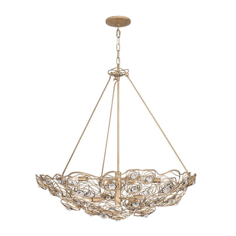 Eight Light Pendant<br /><span style="color:#4AB0CE;">Entrega: 2-3 semanas en USA</span><br /><span style="color:#4AB0CE;font-size:60%;">PREGUNTE POR ENTREGA EN PANAMA</span><br />Collection: Ethereal Rose<br />Finish: Havana Gold Ombre