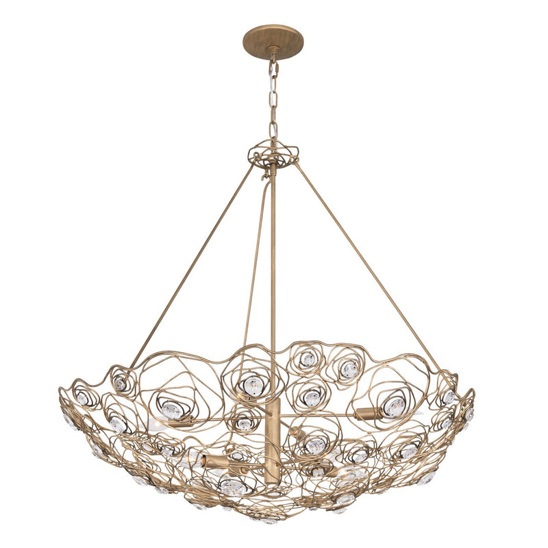 Eight Light Pendant<br /><span style="color:#4AB0CE;">Entrega: 4-10 dias en USA</span><br /><span style="color:#4AB0CE;font-size:60%;">PREGUNTE POR ENTREGA EN PANAMA</span><br />Collection: Ethereal Rose<br />Finish: Havana Gold Ombre