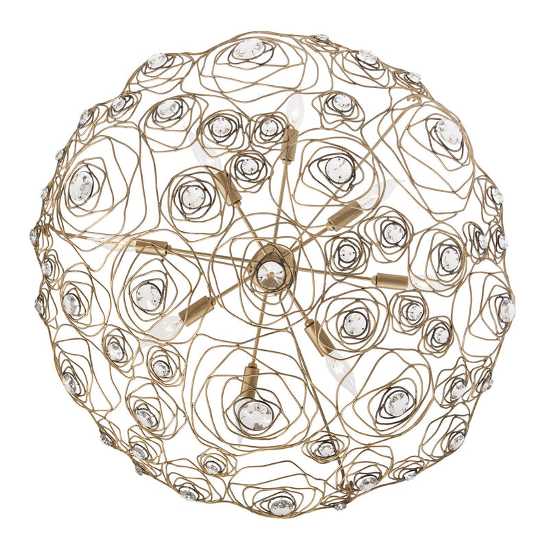 Eight Light Pendant<br /><span style="color:#4AB0CE;">Entrega: 4-10 dias en USA</span><br /><span style="color:#4AB0CE;font-size:60%;">PREGUNTE POR ENTREGA EN PANAMA</span><br />Collection: Ethereal Rose<br />Finish: Havana Gold Ombre