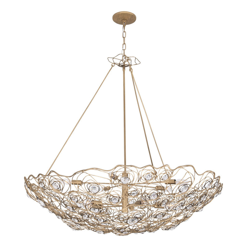 Ten Light Pendant<br /><span style="color:#4AB0CE;">Entrega: 4-10 dias en USA</span><br /><span style="color:#4AB0CE;font-size:60%;">PREGUNTE POR ENTREGA EN PANAMA</span><br />Collection: Ethereal Rose<br />Finish: Havana Gold Ombre