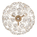 Three Light Semi-Flush Mount<br /><span style="color:#4AB0CE;">Entrega: 4-10 dias en USA</span><br /><span style="color:#4AB0CE;font-size:60%;">PREGUNTE POR ENTREGA EN PANAMA</span><br />Collection: Ethereal Rose<br />Finish: Havana Gold Ombre