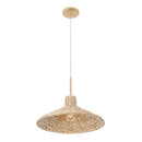 One Light Pendant<br /><span style="color:#4AB0CE;">Entrega: 4-10 dias en USA</span><br /><span style="color:#4AB0CE;font-size:60%;">PREGUNTE POR ENTREGA EN PANAMA</span><br />Collection: Hilton Head<br />Finish: French Gold/Natural Seagrass