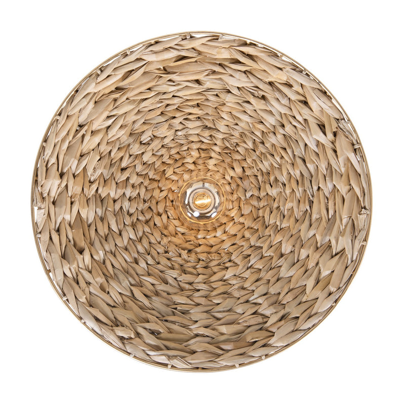 One Light Pendant<br /><span style="color:#4AB0CE;">Entrega: 4-10 dias en USA</span><br /><span style="color:#4AB0CE;font-size:60%;">PREGUNTE POR ENTREGA EN PANAMA</span><br />Collection: Hilton Head<br />Finish: French Gold/Natural Seagrass