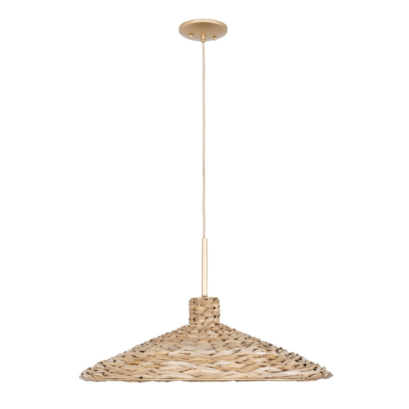 Five Light Pendant<br /><span style="color:#4AB0CE;">Entrega: 4-5 semanas en USA</span><br /><span style="color:#4AB0CE;font-size:60%;">PREGUNTE POR ENTREGA EN PANAMA</span><br />Collection: Hilton Head<br />Finish: French Gold/Natural Seagrass