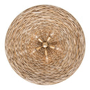 Five Light Pendant<br /><span style="color:#4AB0CE;">Entrega: 4-10 dias en USA</span><br /><span style="color:#4AB0CE;font-size:60%;">PREGUNTE POR ENTREGA EN PANAMA</span><br />Collection: Hilton Head<br />Finish: French Gold/Natural Seagrass