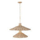 Nine Light Pendant<br /><span style="color:#4AB0CE;">Entrega: 4-10 dias en USA</span><br /><span style="color:#4AB0CE;font-size:60%;">PREGUNTE POR ENTREGA EN PANAMA</span><br />Collection: Hilton Head<br />Finish: French Gold/Natural Seagrass