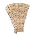 One Light Wall Sconce<br /><span style="color:#4AB0CE;">Entrega: 4-10 dias en USA</span><br /><span style="color:#4AB0CE;font-size:60%;">PREGUNTE POR ENTREGA EN PANAMA</span><br />Collection: Hilton Head<br />Finish: French Gold/Natural Seagrass