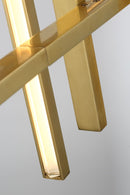 LED Chandelier<br /><span style="color:#4AB0CE;">Entrega: 4-10 dias en USA</span><br /><span style="color:#4AB0CE;font-size:60%;">PREGUNTE POR ENTREGA EN PANAMA</span><br />Collection: Cityscape<br />Finish: Hand Rubbed Antique Brass