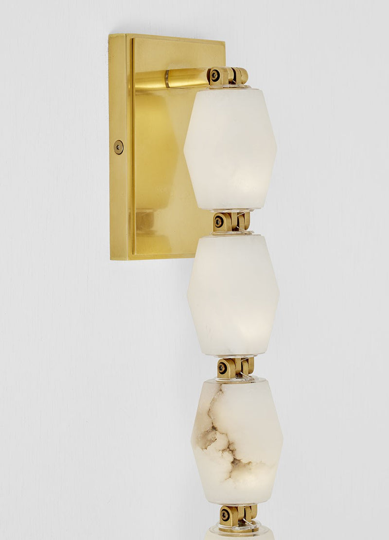 LED Wall Sconce<br /><span style="color:#4AB0CE;">Entrega: 4-10 dias en USA</span><br /><span style="color:#4AB0CE;font-size:60%;">PREGUNTE POR ENTREGA EN PANAMA</span><br />Collection: Collier<br />Finish: Hand Rubbed Antique Brass