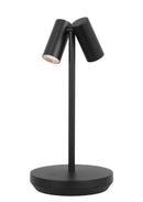 LED Table Lamp<br /><span style="color:#4AB0CE;">Entrega: 4-10 dias en USA</span><br /><span style="color:#4AB0CE;font-size:60%;">PREGUNTE POR ENTREGA EN PANAMA</span><br />Collection: Doppia<br />Finish: Black