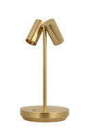 LED Table Lamp<br /><span style="color:#4AB0CE;">Entrega: 4-10 dias en USA</span><br /><span style="color:#4AB0CE;font-size:60%;">PREGUNTE POR ENTREGA EN PANAMA</span><br />Collection: Doppia<br />Finish: Hand Rubbed Antique Brass