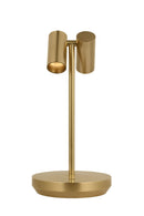 LED Table Lamp<br /><span style="color:#4AB0CE;">Entrega: 4-10 dias en USA</span><br /><span style="color:#4AB0CE;font-size:60%;">PREGUNTE POR ENTREGA EN PANAMA</span><br />Collection: Doppia<br />Finish: Hand Rubbed Antique Brass