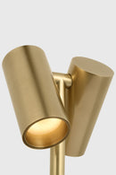 LED Table Lamp<br /><span style="color:#4AB0CE;">Entrega: 4-10 dias en USA</span><br /><span style="color:#4AB0CE;font-size:60%;">PREGUNTE POR ENTREGA EN PANAMA</span><br />Collection: Doppia<br />Finish: Hand Rubbed Antique Brass