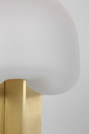 LED Table Lamp<br /><span style="color:#4AB0CE;">Entrega: 4-10 dias en USA</span><br /><span style="color:#4AB0CE;font-size:60%;">PREGUNTE POR ENTREGA EN PANAMA</span><br />Collection: Fio<br />Finish: Hand Rubbed Antique Brass